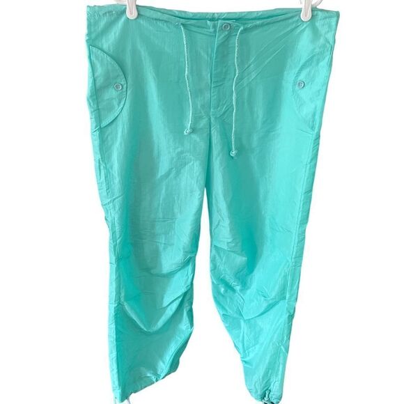 Pants - Hello Summer!  Teal pillow pants - parachute type fabric - so pretty!